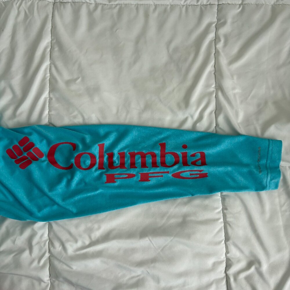 Columbia Men's PFG Terminal Tackle Long Sleeve Shirt Ocean Teal Blue XL - Picture 6 of 7